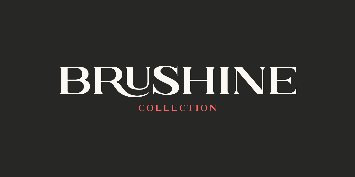 Beispiel einer Brushine Collection Serif-Schriftart